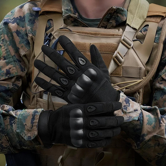 Abrasion-Resistant Full-Finger Work Gloves – Touchscreen on 3 Fingers, Reinforced Palm & Tactical Durability