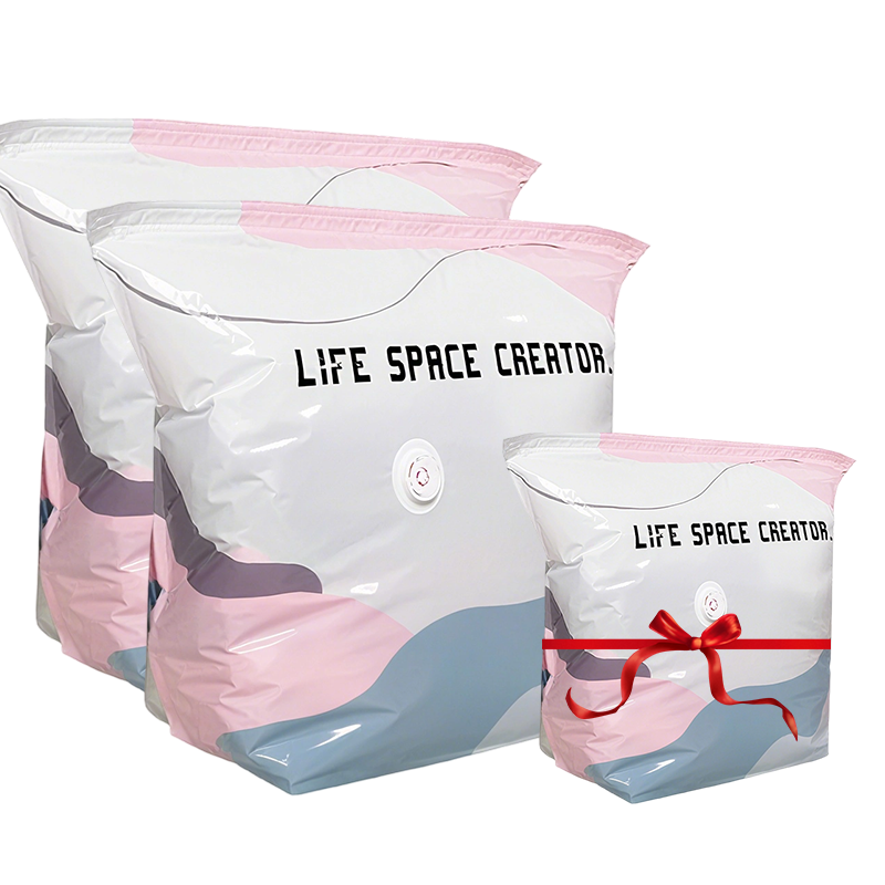 🧳No‑Pump Vacuum Storage Bags – Press & Seal, No Pump Needed. Saves 80% Space, Keeps Clothes Dry & Dust‑Free