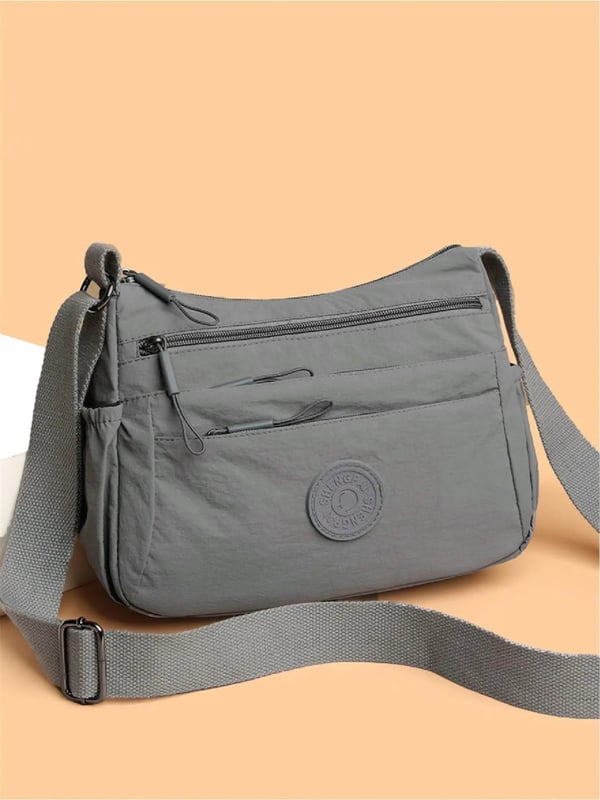 👜 Women Solid Color Crossbody Bag ✨ Multi-Pocket Zipper Fashion Daily Bag