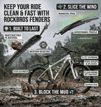 🚲  Retractable Bike Mudguards