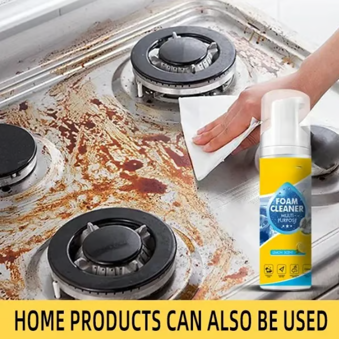 Enzyme-Powered Multi-Surface Foam Cleaner – Deep Clean Stains, Grease & Odors Fast