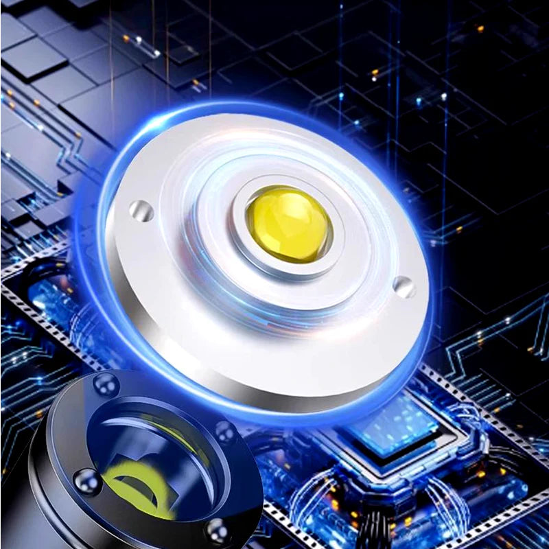 Rechargeable & Magnetic Mini Keychain Flashlight