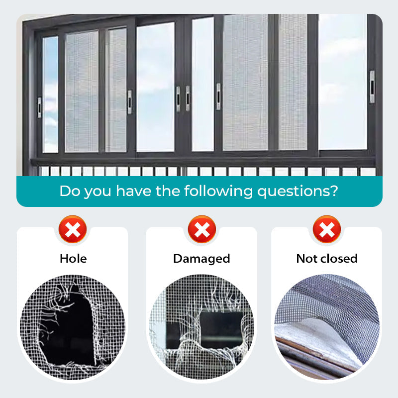 📢📢50% OFF !!⏰ Self-Adhesive DIY Window Screen Repair Tape