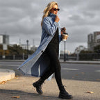 📢📢70% OFF !!!⏰Women’s Casual Longline Button-Up Denim Coat