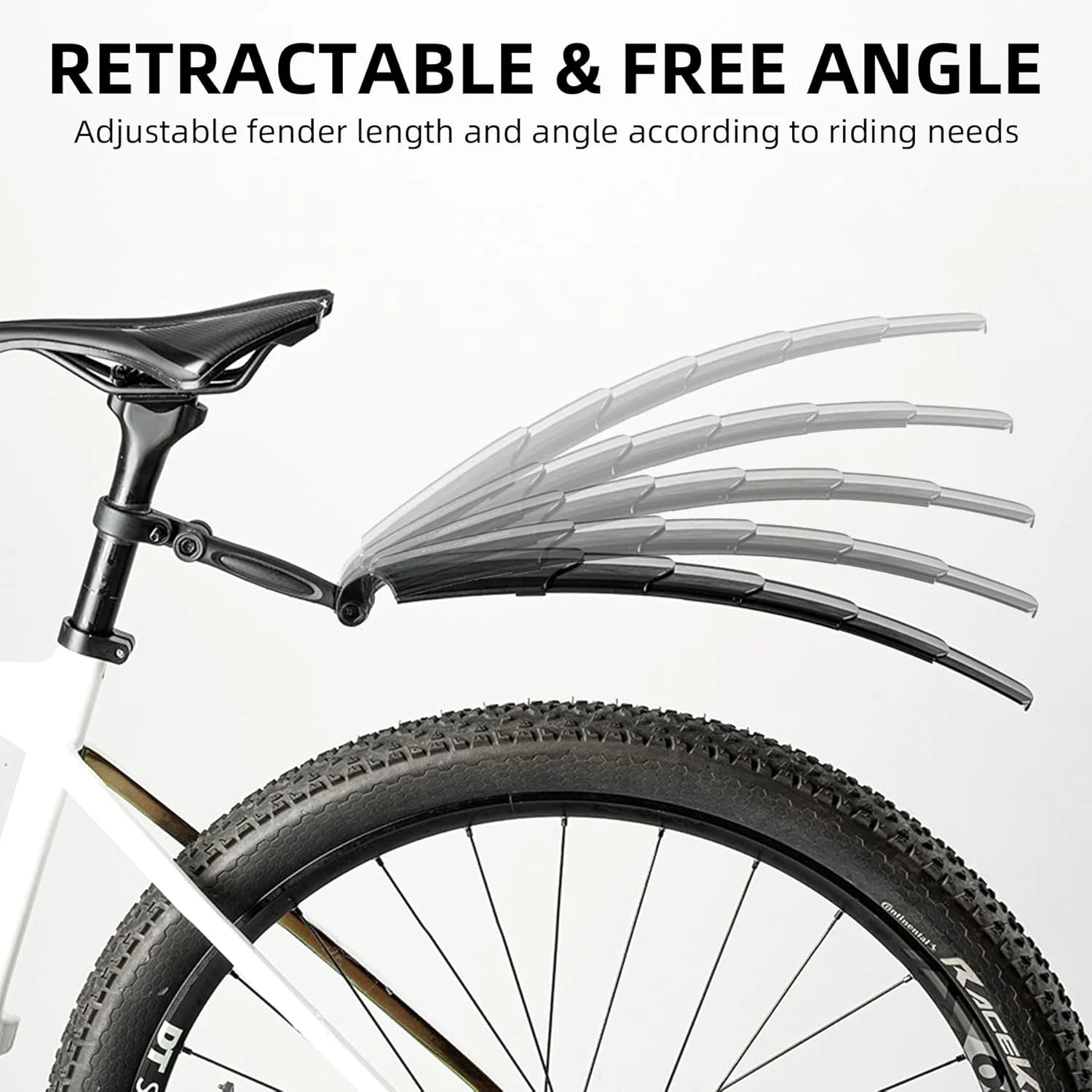 🚲  Retractable Bike Mudguards