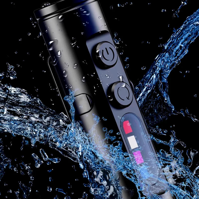 Rechargeable & Magnetic Mini Keychain Flashlight