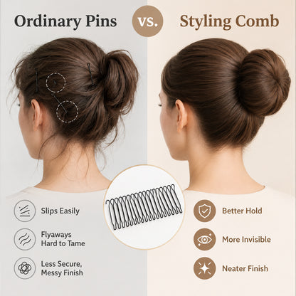 Flexible Invisible Grip Flyaway Hair Comb