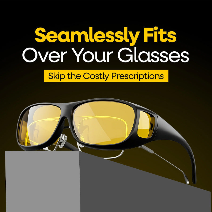 🛑 Stop Blinding Headlights! Drive Safer & Clearer Tonight 🚘✨ Night Vision Driving Glasses