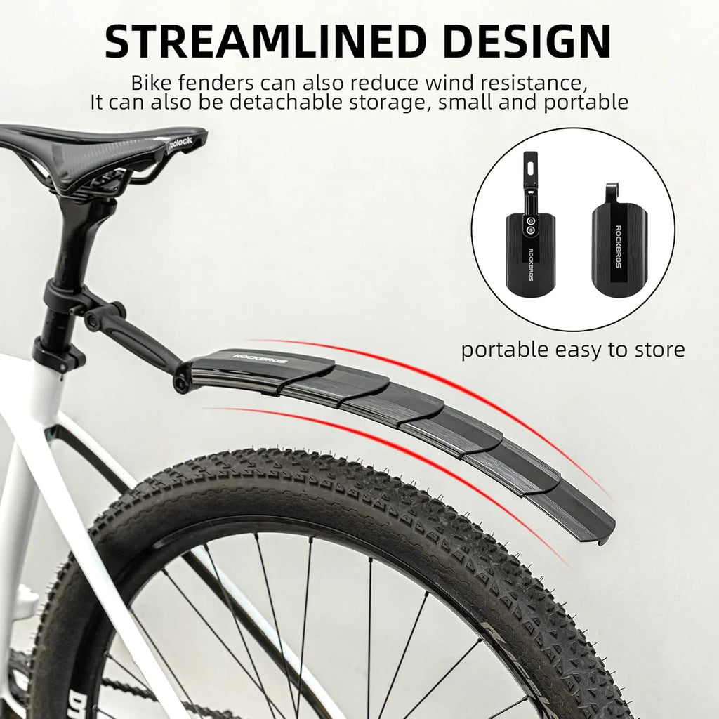 🚲  Retractable Bike Mudguards