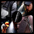 Rechargeable & Magnetic Mini Keychain Flashlight