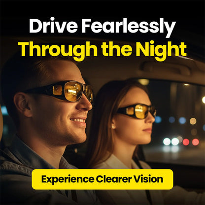 🛑 Stop Blinding Headlights! Drive Safer & Clearer Tonight 🚘✨ Night Vision Driving Glasses