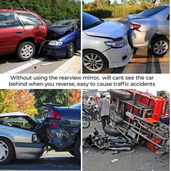 Universal Interior Clip On Panoramic Rearview Car Wide Angle Mirror