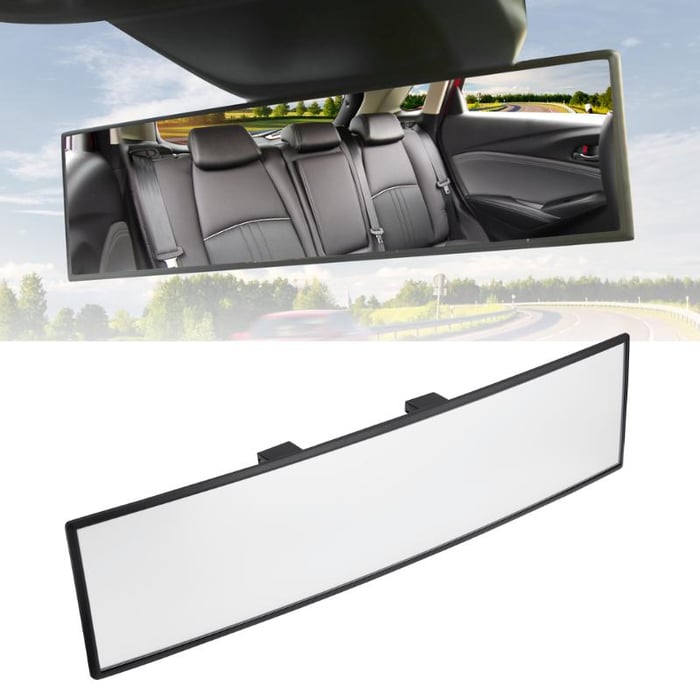 Universal Interior Clip On Panoramic Rearview Car Wide Angle Mirror