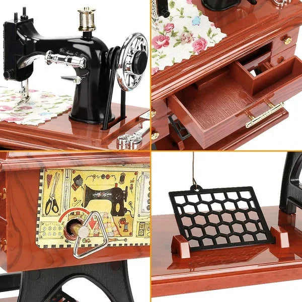 Time Limit Sale 50% OFF - Wood Mini Sewing Machine Music Box