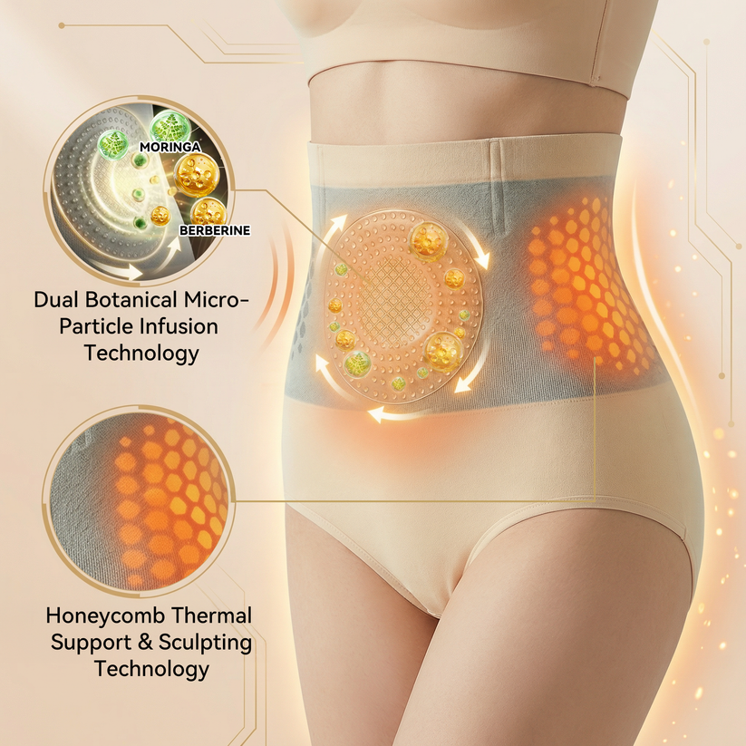 𝐌𝐨𝐫𝐢𝐧𝐠𝐚 & 𝐁𝐞𝐫𝐛𝐞𝐫𝐢𝐧𝐞 4‑In‑1 Micro‑Particle Sculpting & Fat‑Burn Shorts