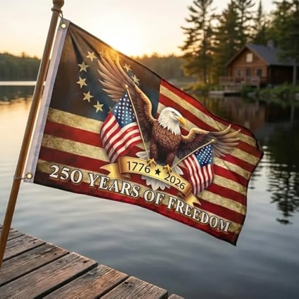 ⏰Last Day 49% Off⏰ 🦅America 250 Celebration Banner – 1776-2026 Milestone Tribute, Double-Sided Printing & Weather-Resistant Elegance ⭐