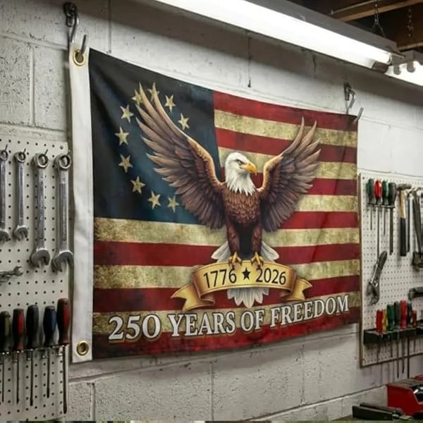 ⏰Last Day 49% Off⏰ 🦅America 250 Celebration Banner – 1776-2026 Milestone Tribute, Double-Sided Printing & Weather-Resistant Elegance ⭐