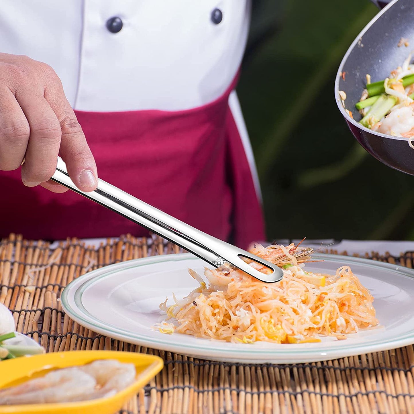 🔥Buy 1 Get 1 Free!✨Stainless Steel Barbecue Tongs – Multipurpose, Easy Grip, Easy Clean 🍖