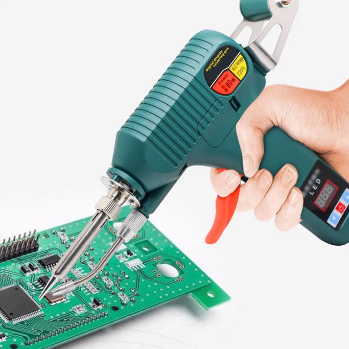 Digital Display Soldering Iron - Auto Feed Tin Wire