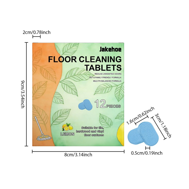 ⭐-Efficient Floor Cleaning Tablets: Multi-Surface Solution (Lemon Scent)