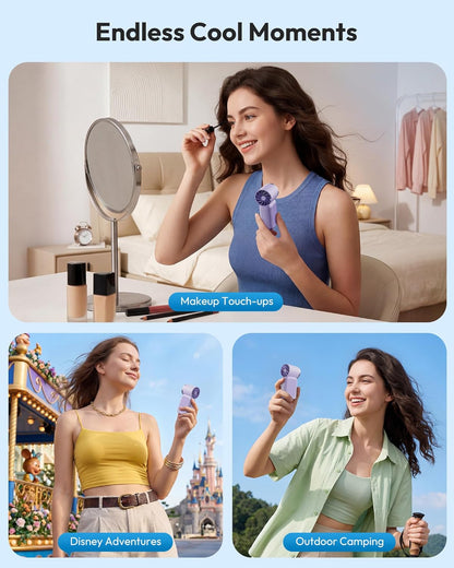 🌬️Buy 1 Get 1 Free✨Turbo Handheld Fan – LED Display, 6 Speeds, 3000mAh🔋