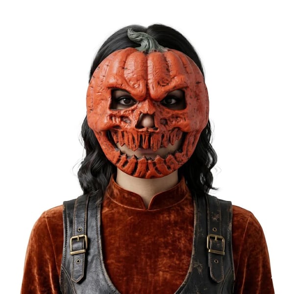 🔥HOT SALE🔥🎃The Evil Jack-O'-Lantern🎃 Premium Pumpkin Skull Horror Mask