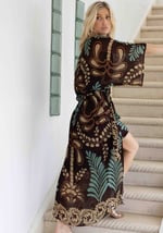 Bohemian V-Neck Loose Dress