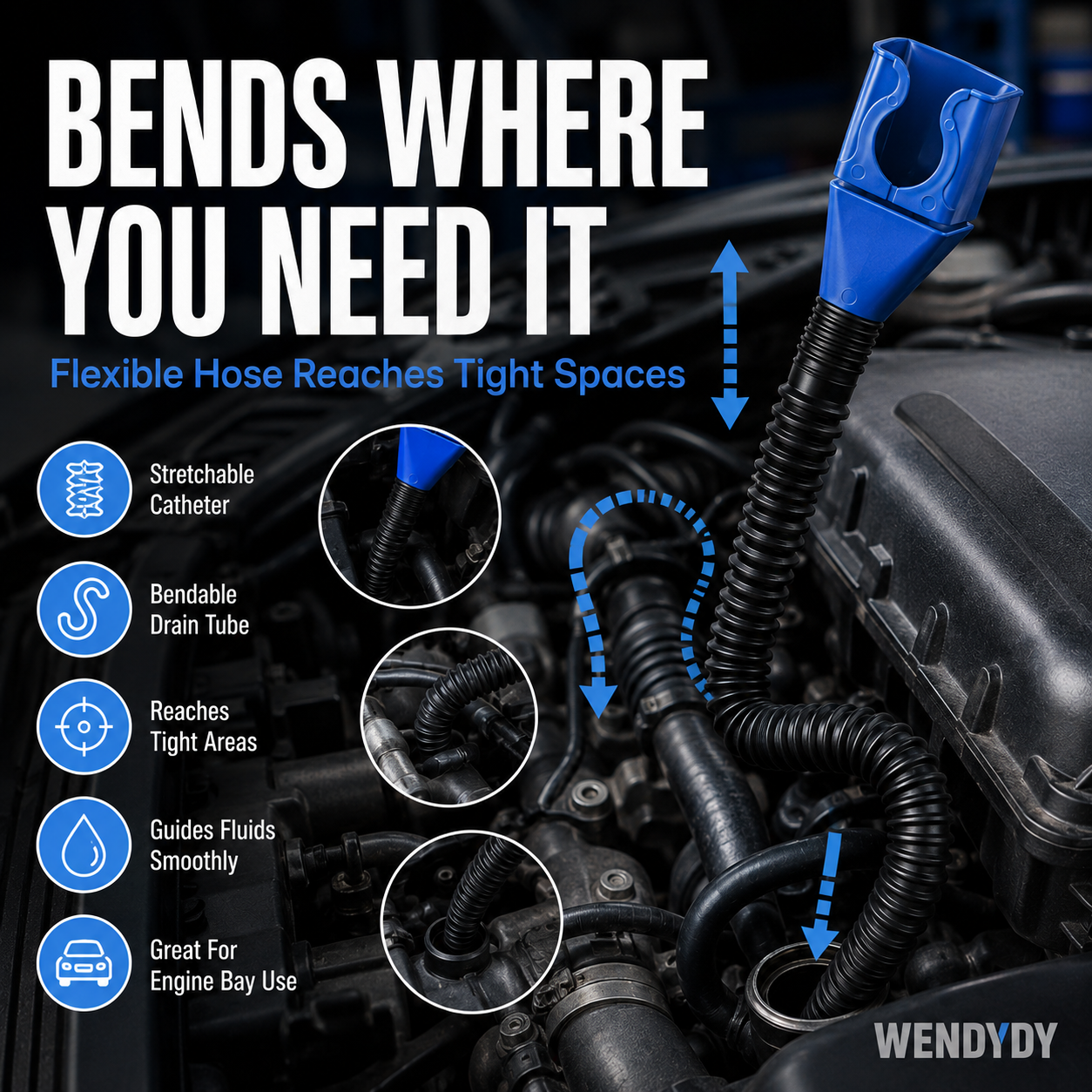 Flexible Draining Tool Snap Funnel