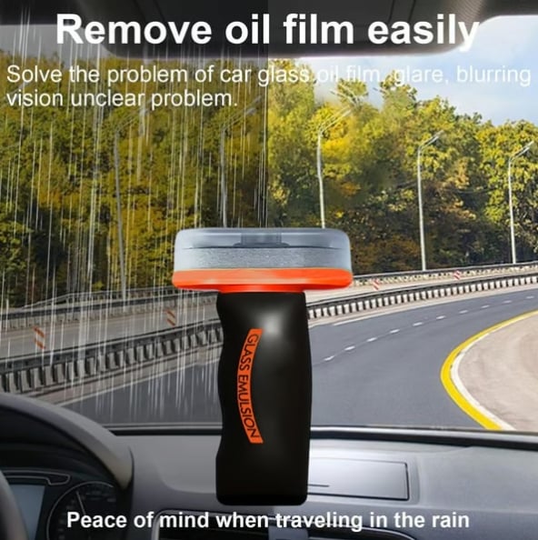 🚗🧼 Multi‑Surface Oil Film Cleaning Brush for Auto & Household Glass – Glass Cleaning Board