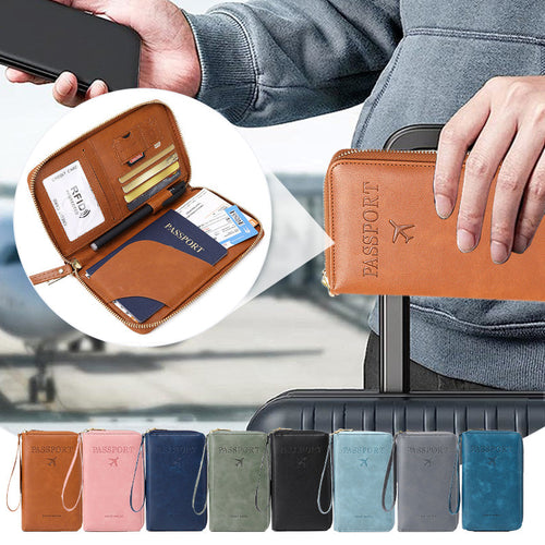 🧳2026 Tourism Must✈️Multifunctional RFID Passport Wallet