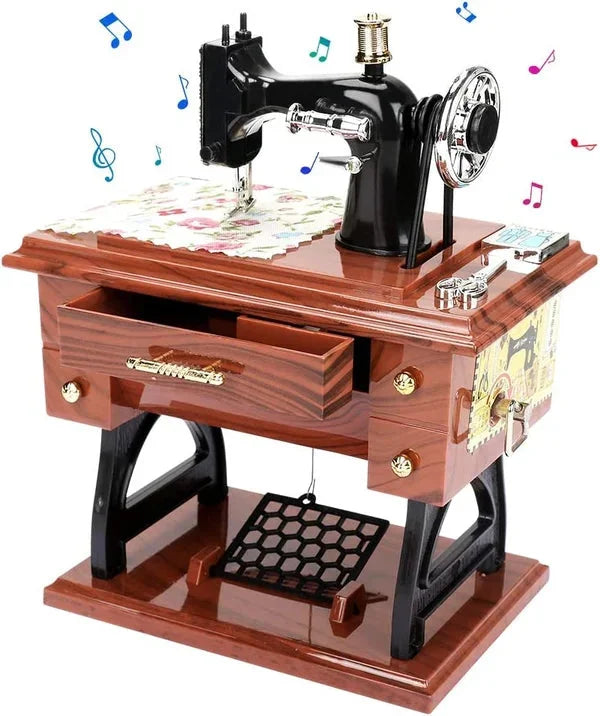 Time Limit Sale 50% OFF - Wood Mini Sewing Machine Music Box