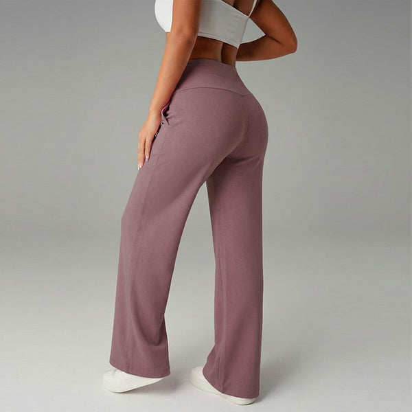 💗LAST DAY SALE 70% OFF⚡50K+ SOLD💕Women's Plain Loose Straight Leg Pants