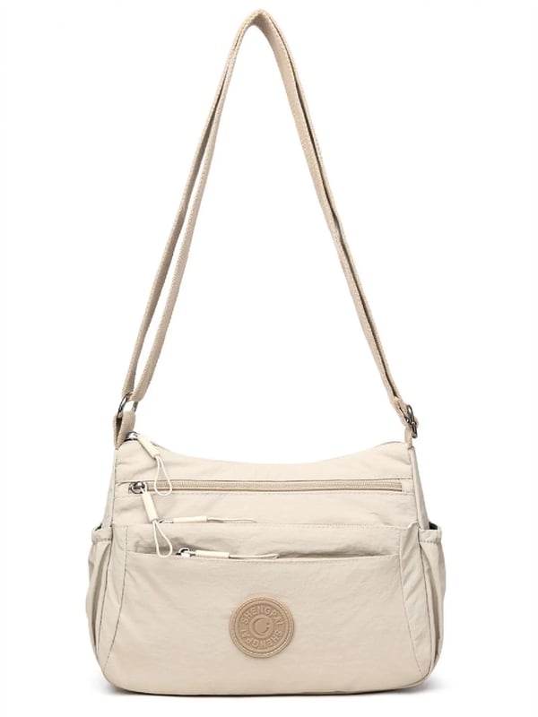 👜 Women Solid Color Crossbody Bag ✨ Multi-Pocket Zipper Fashion Daily Bag