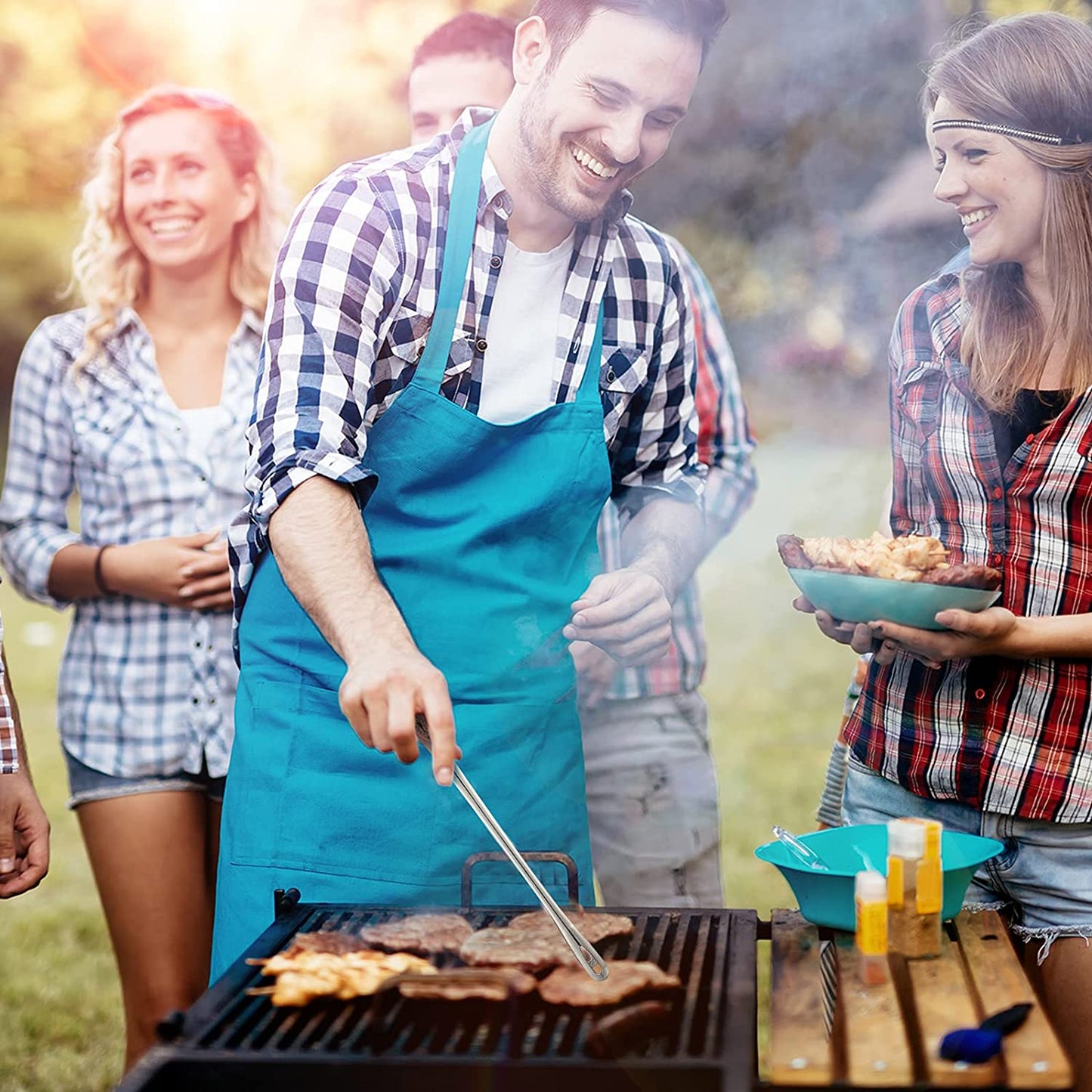 🔥Buy 1 Get 1 Free!✨Stainless Steel Barbecue Tongs – Multipurpose, Easy Grip, Easy Clean 🍖