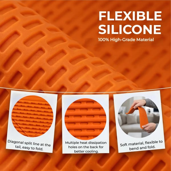 Flexible Silicone Aluminum Phone holder stand, Bendable Rollable Foldable Design