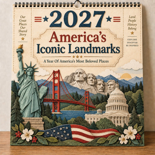 🗽 2027 America’s Iconic Landmarks Wall Calendar