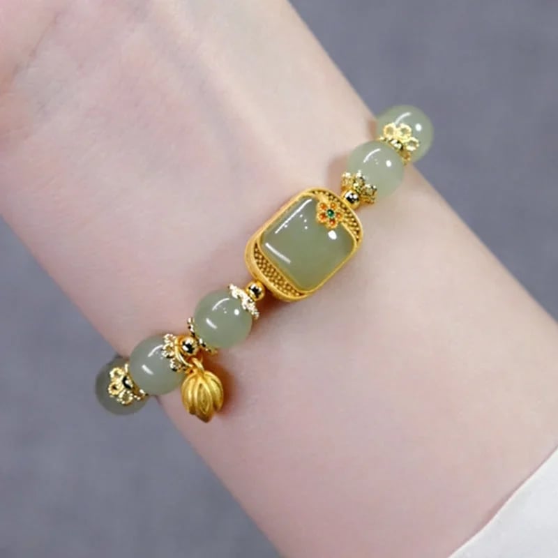 🔥Buy 1 Get 1 Free🔥Hetian Jade Beaded Bracelet