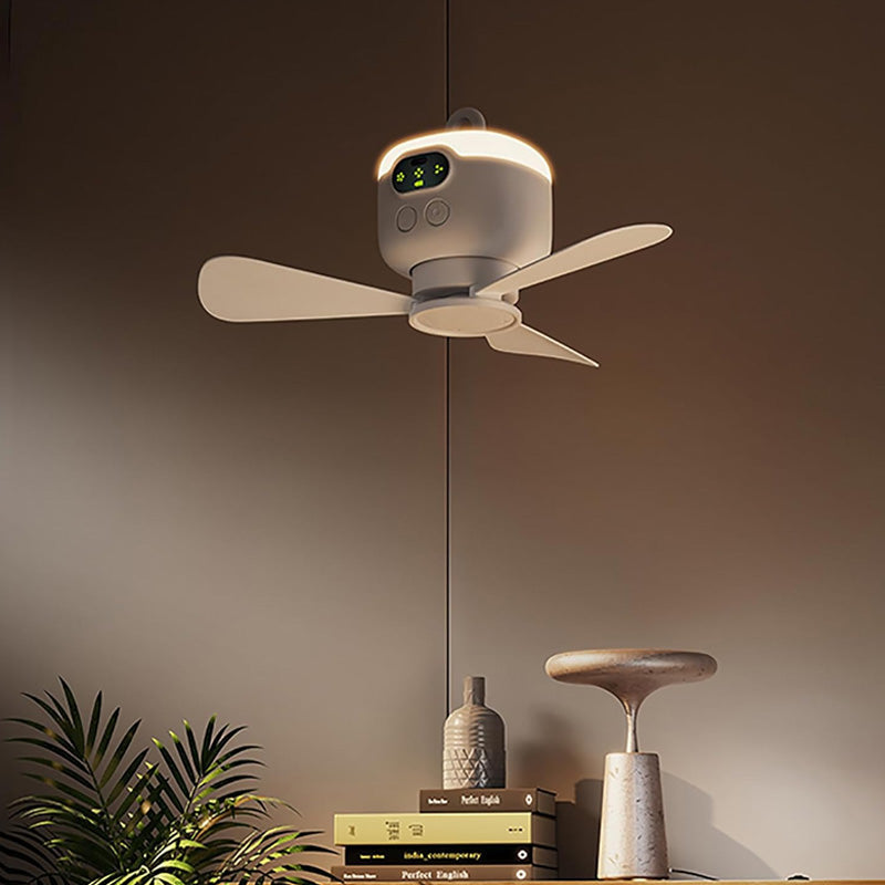 🌬️Summer Hot Sale✨Rechargeable Ceiling Fan with LED Lights