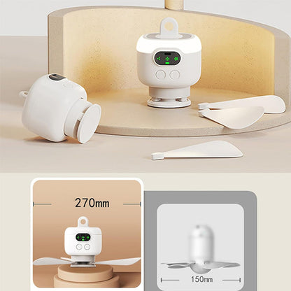 🌬️Summer Hot Sale✨Rechargeable Ceiling Fan with LED Lights