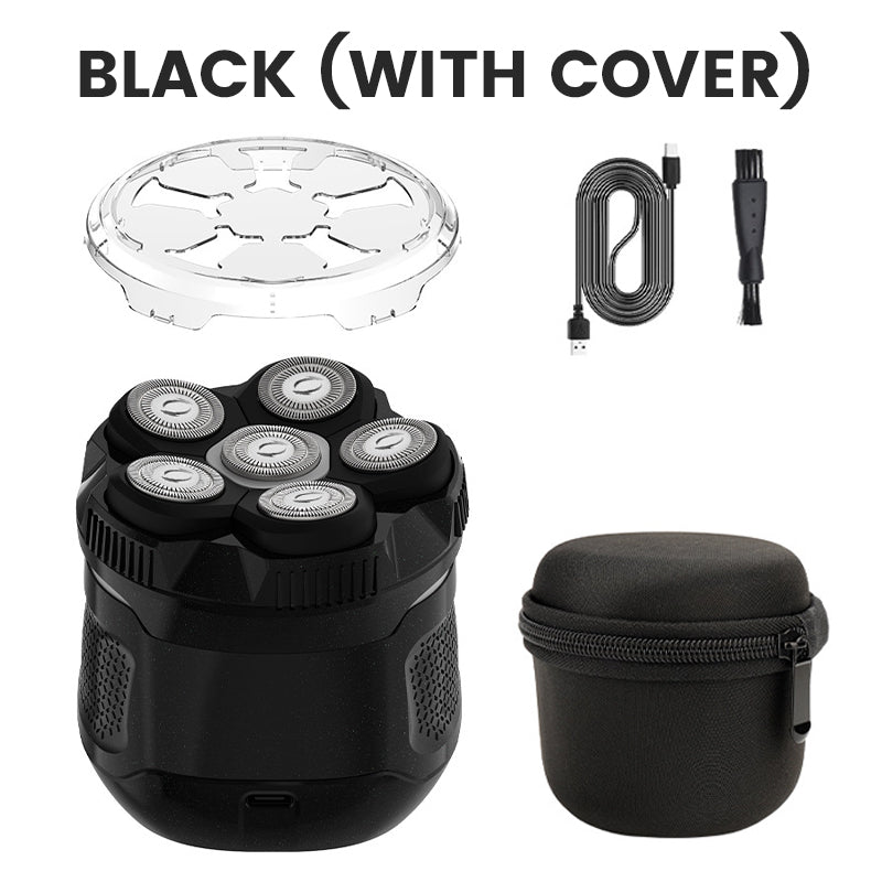 6D Waterproof Head Shaver Kit for Bald Men