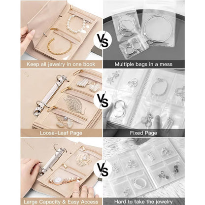 🔥Elegant Portable Checkered Jewelry Storage Bag