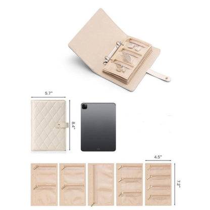 🔥Elegant Portable Checkered Jewelry Storage Bag