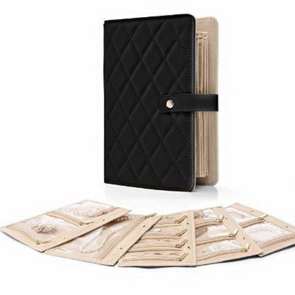 🔥Elegant Portable Checkered Jewelry Storage Bag