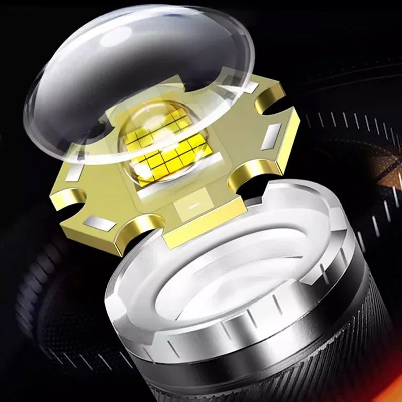 Super Strong Light Zoomable Flashlight