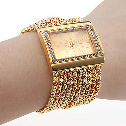 🎄Christmas Special Offer💥Ladies Rhinestone Quartz Square Watch