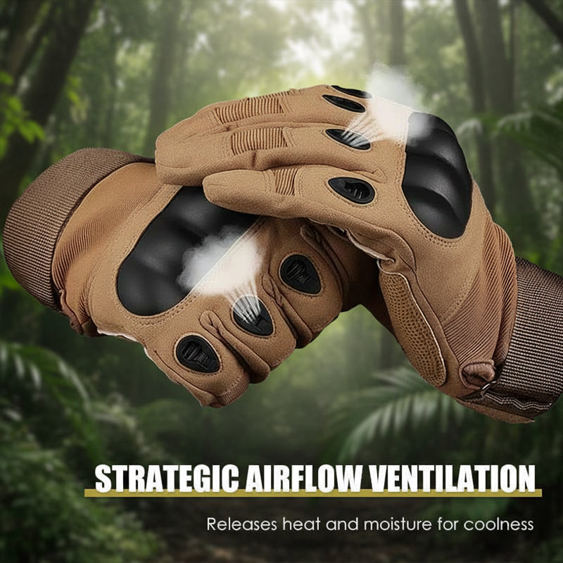 Abrasion-Resistant Full-Finger Work Gloves – Touchscreen on 3 Fingers, Reinforced Palm & Tactical Durability