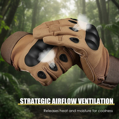 Abrasion-Resistant Full-Finger Work Gloves – Touchscreen on 3 Fingers, Reinforced Palm & Tactical Durability