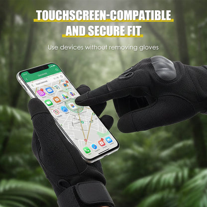 Abrasion-Resistant Full-Finger Work Gloves – Touchscreen on 3 Fingers, Reinforced Palm & Tactical Durability