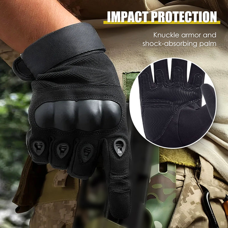 Abrasion-Resistant Full-Finger Work Gloves – Touchscreen on 3 Fingers, Reinforced Palm & Tactical Durability