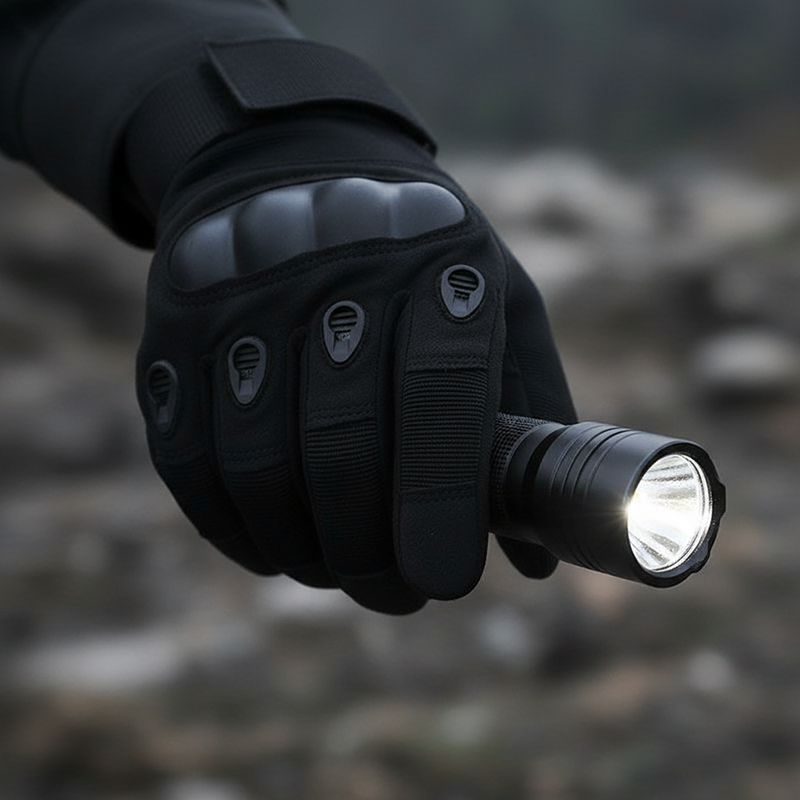 Abrasion-Resistant Full-Finger Work Gloves – Touchscreen on 3 Fingers, Reinforced Palm & Tactical Durability